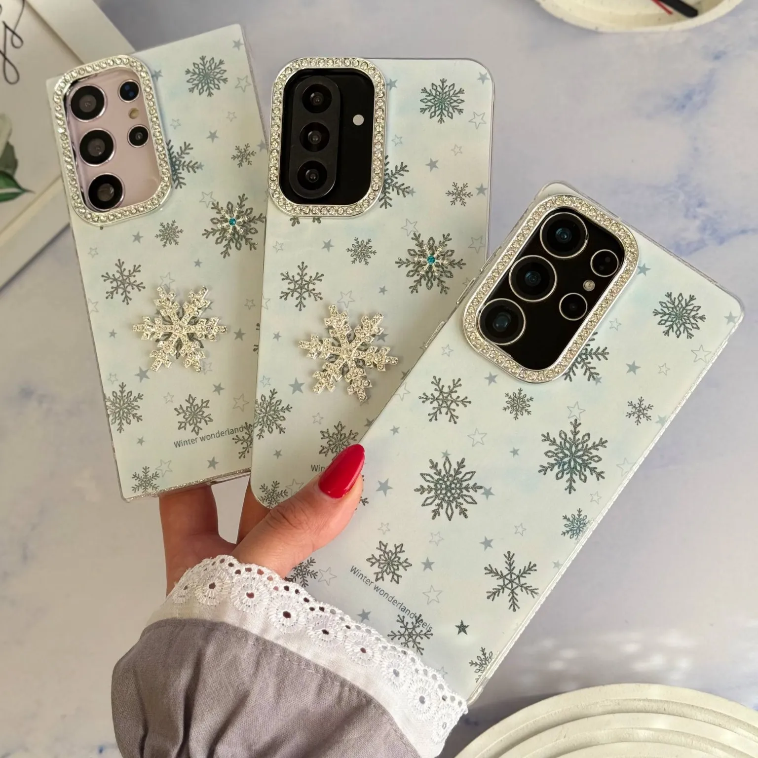 قاب برف و ستاره سامسونگ و شیائومی (کدC2194)