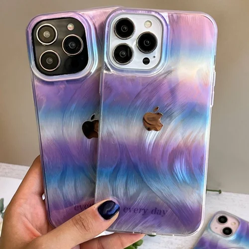 قاب موبایل اپل  براش رنگی every day (کدC1747)