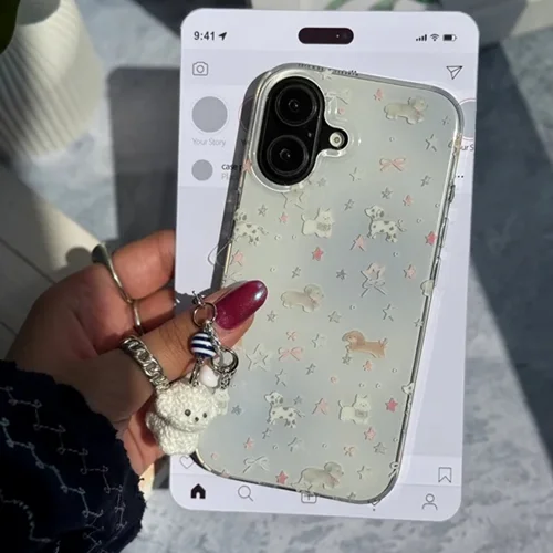 قاب Puppy Star با آویز (کدC2060)
