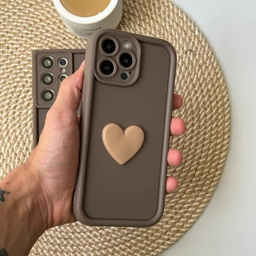 قاب گوشی آیفون Solid قلب برجسته