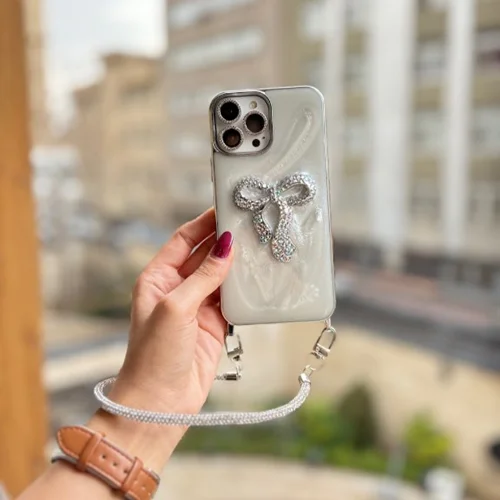 قاب پاپیون دیاموند با بند ژلاتینی و محافظ لنز نگینی (کدC1923)