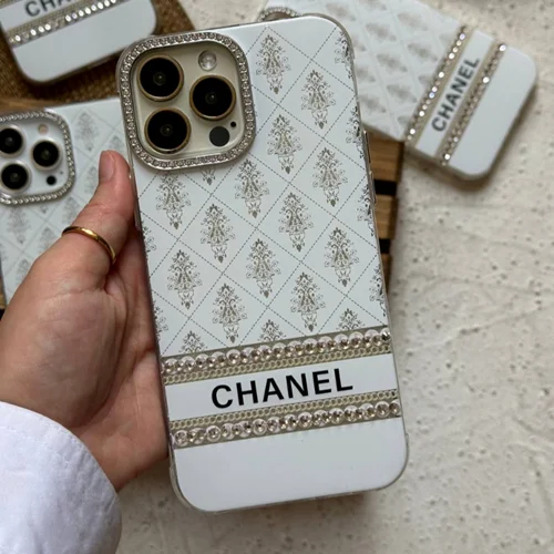 قاب گوشی آیفون نگین دار CHANEL