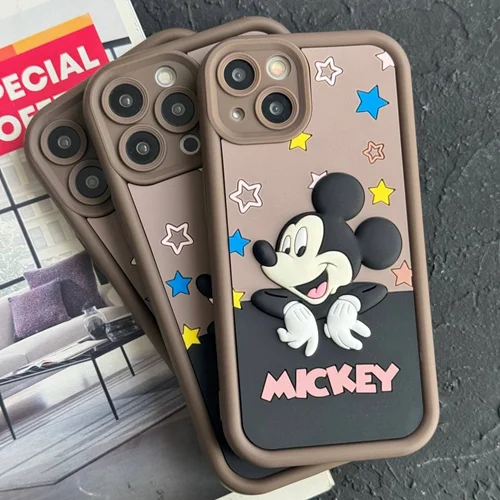 قاب موبایل میکی موس برجسته سولید