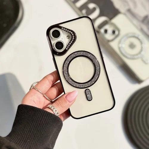 قاب اکلیلی مگ سیف دور لنز نگین مشکی(کدC1943)