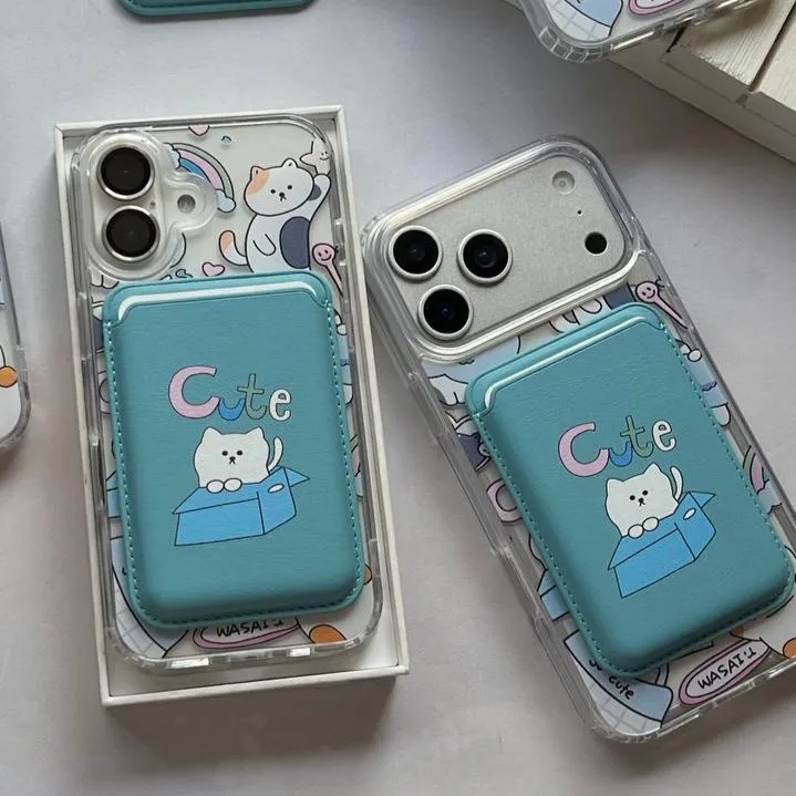 قاب گوشی آیفونcute cat همراه با ولت