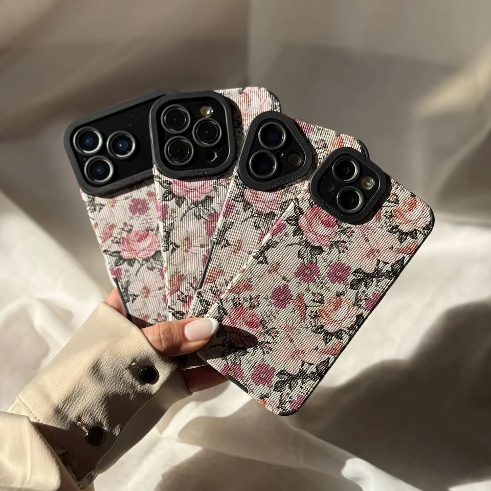 قاب آیفون گل گلی کبریتی