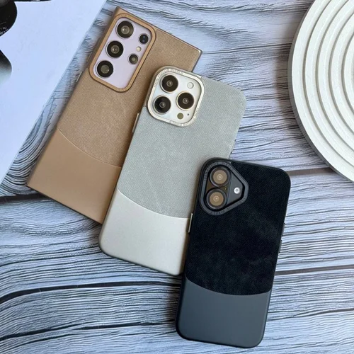 قاب گوشیFlannel Metal Case جیر متال رنگ مشکی(کدC1674)