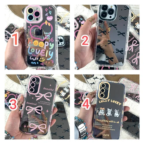 قاب گوشی اینه ای طرح دار آیفون