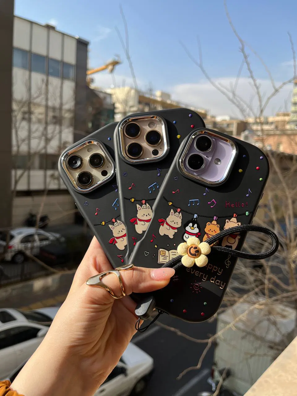 قاب حیوانات بازیگوش همراه با آویز