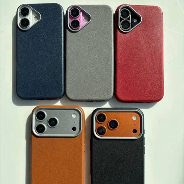 قاب آیفون طرح چرمی ساده