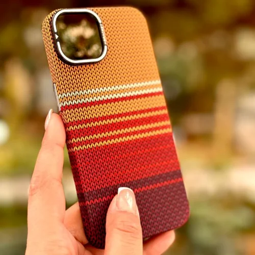 قاب گوشی Carbon Magsafe نارنجی آیفون