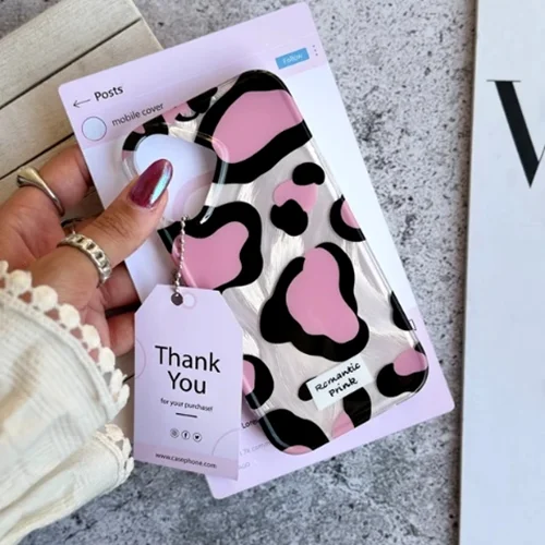 قاب پلنگی Romantic Pink آیفونی (کدC2062)