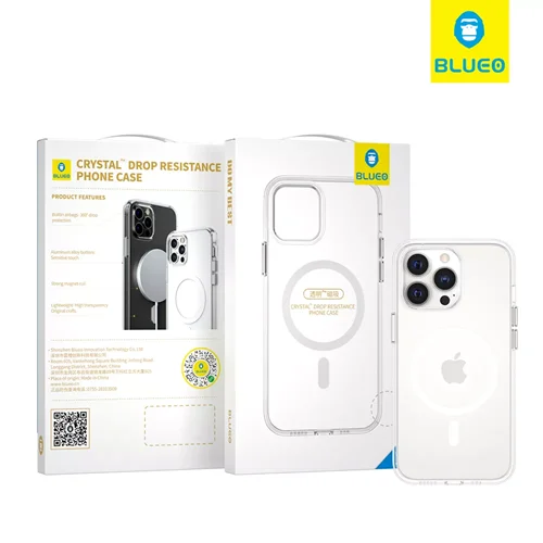 گارد گوشی آیفون Blueo Crystal clear Pro Drop Resistant Phone Case With Magnetic Iphone