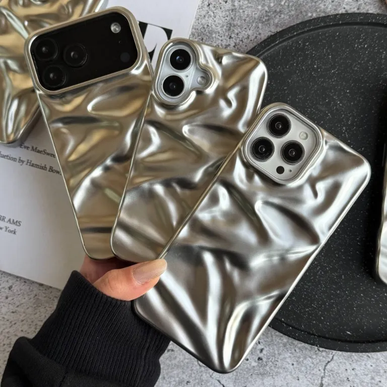 قاب گوشی آیفون Matte Mirror Wave (کدC2182 لنز باز)