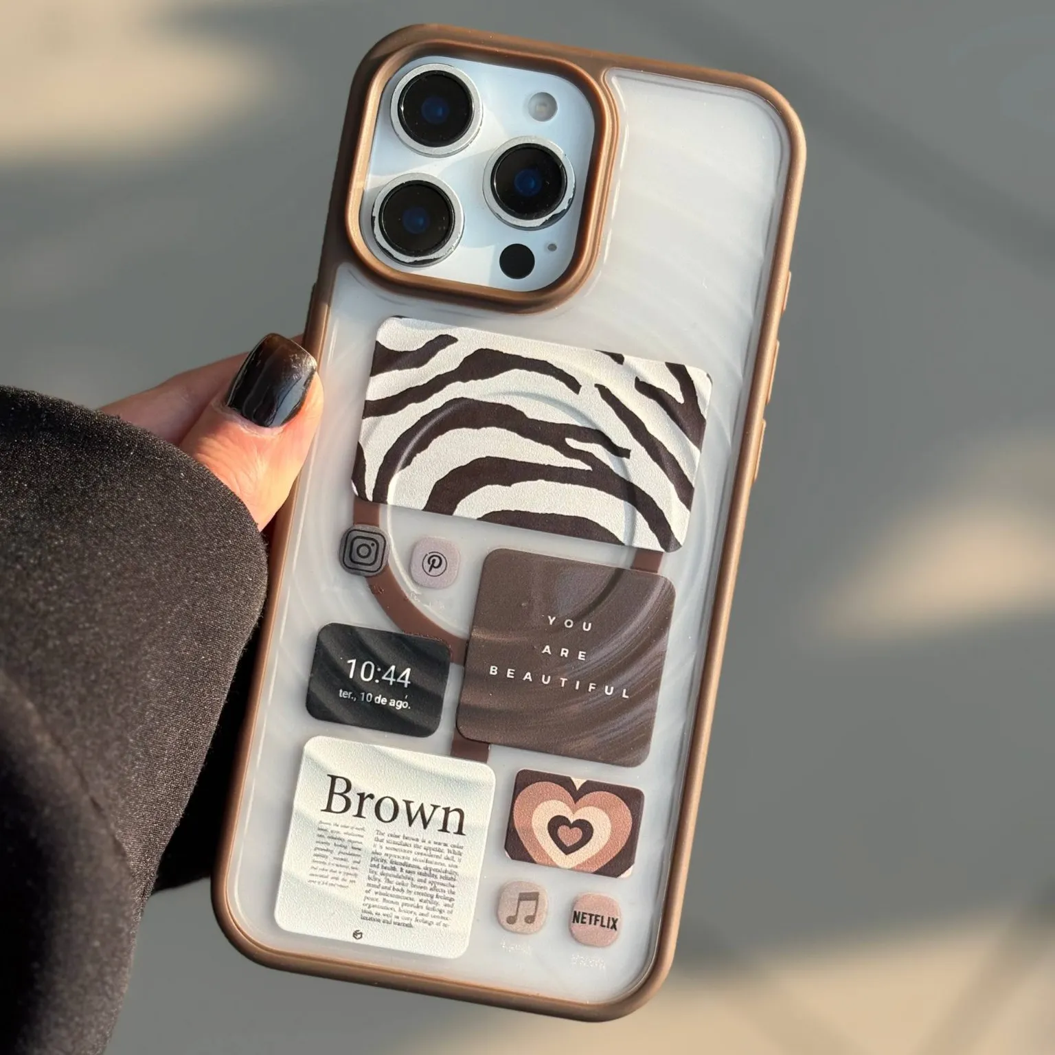 قاب آیفون Brown Love case 2026