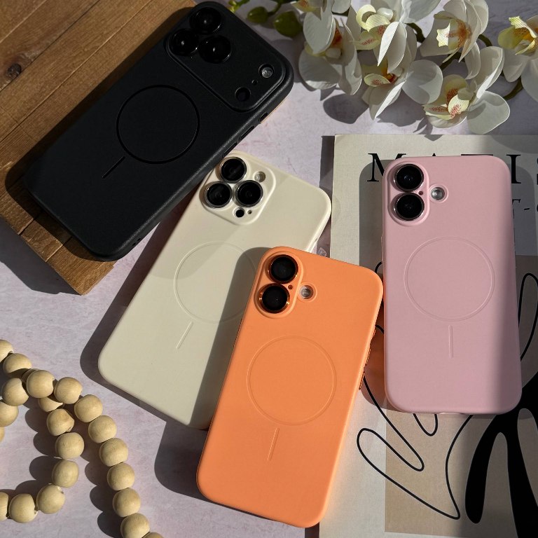 قاب گوشی آیفون ink Magsafe دارای محافظ لنز شیشه ای (کدC2186)