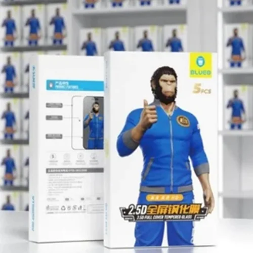 گلس آیفون Blueo 5pcs pack 2.5D silk Full Cover Glass HD Iphone