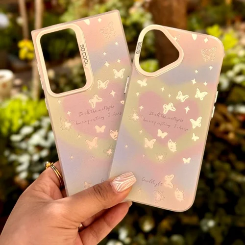 قاب گوشی پروانه ریز هلوگرامی