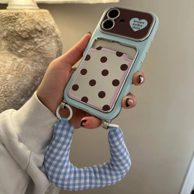 قاب گوشی brown polka dots کدc4373 (بند جداگانه ثبت نمایید)