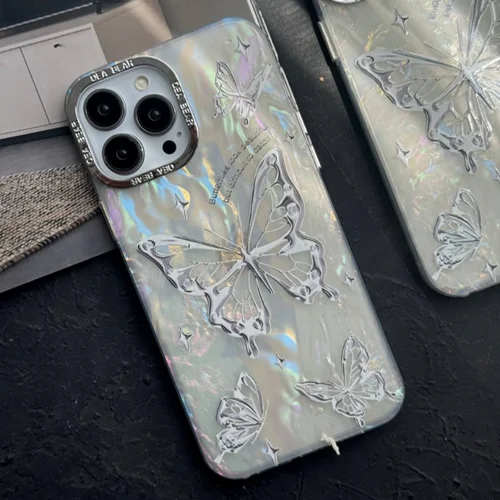 قاب موبایل آیفون پروانه ی زیبا