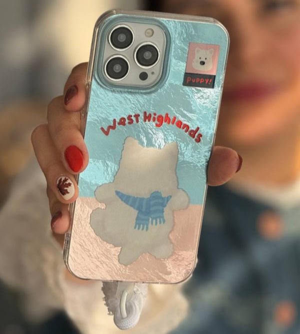 قاب موبایل آیفون پاپی وست هایلند + بند فابریک