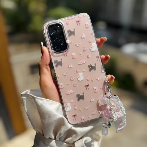 قاب Cat & Candy اندرویدی با آویز (کدC2047)