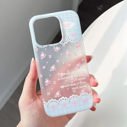 قاب گوشی گل و پاپیون آیفون