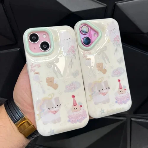 قاب  گوشی آیفون پافری گربه