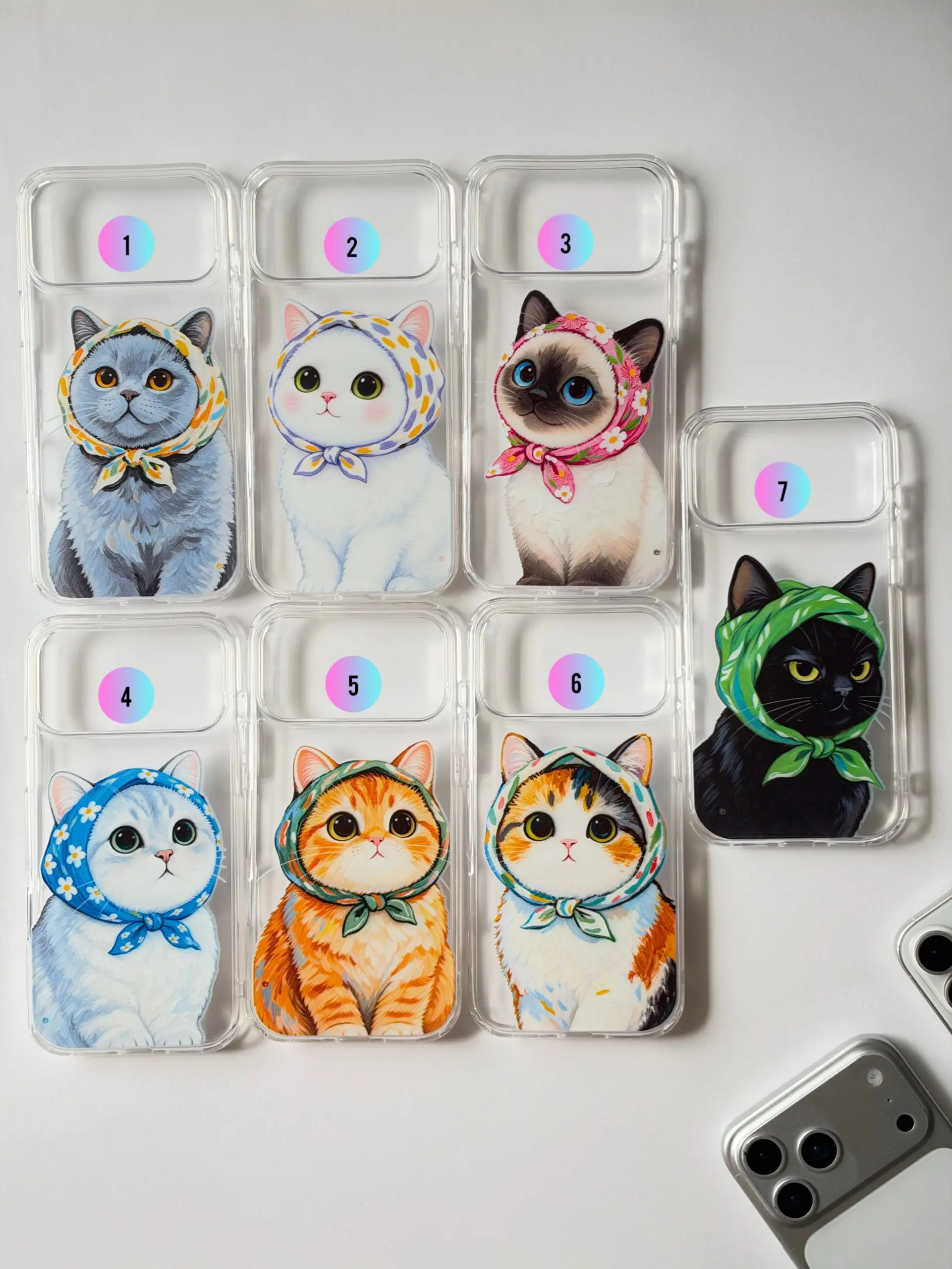 قاب گوشی آیفون  شفاف Autumn Cats(مدت زمان آماده شدن قاب 5 روز کاری)