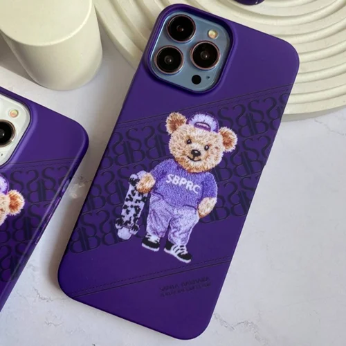 کیس Pc پولو تدی بنفش (C022)