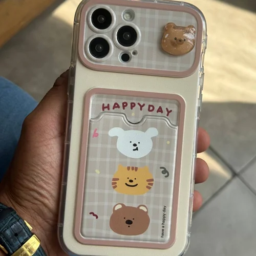 قاب موبایل آیفون جاکارتی خرسی