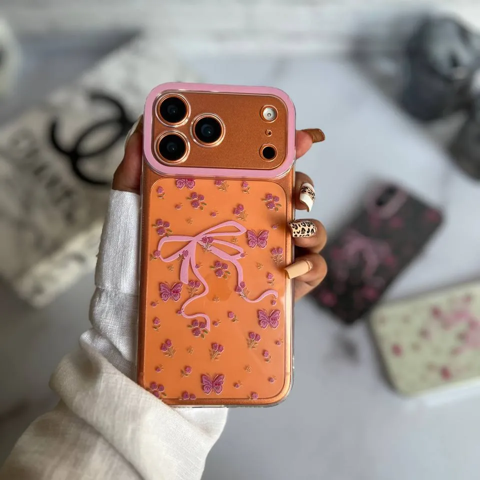 قاب موبایل پروانه و پاپیون