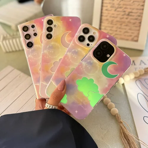 قاب گوشی هولوگرامی  Sky Moon (کدC1648)