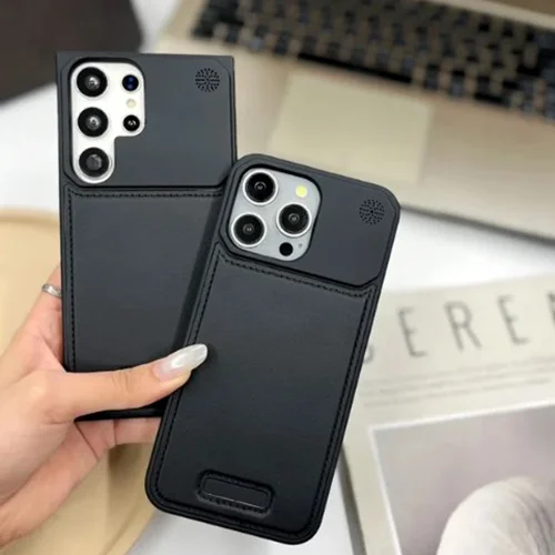 Leather metal iphone مشکی