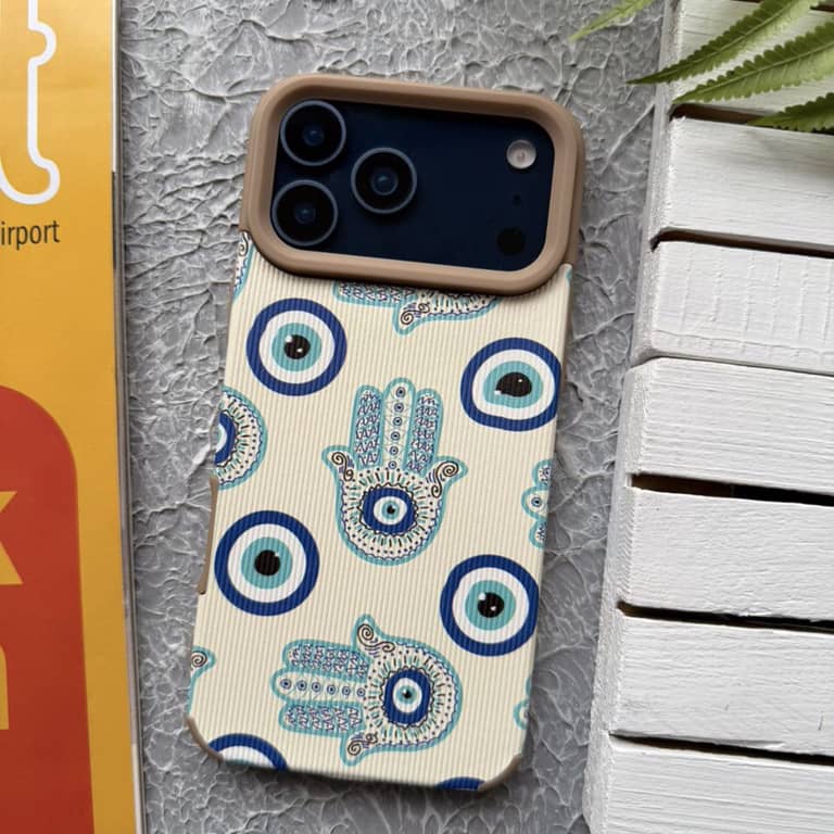 قاب چشم نظر مخملی آیفون