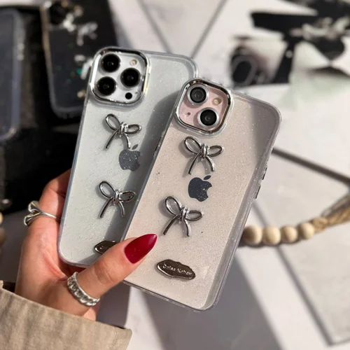 قاب گوشی آیفون پاپیون دوتایی شاینی