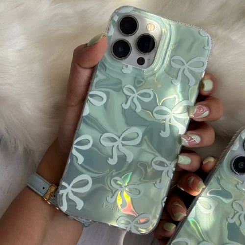 قاب موبایل پاپیون هلوگرامی سبز