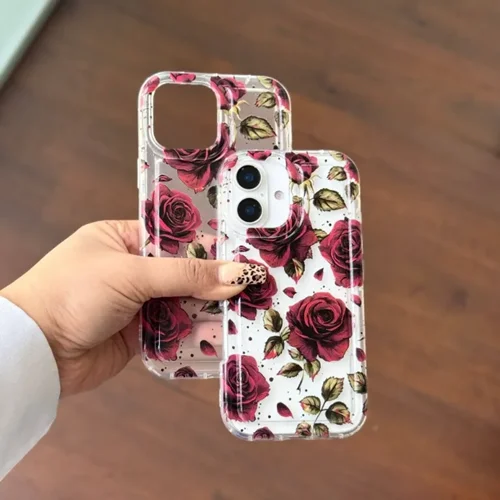 قاب گوشی آیفون گل سرخ