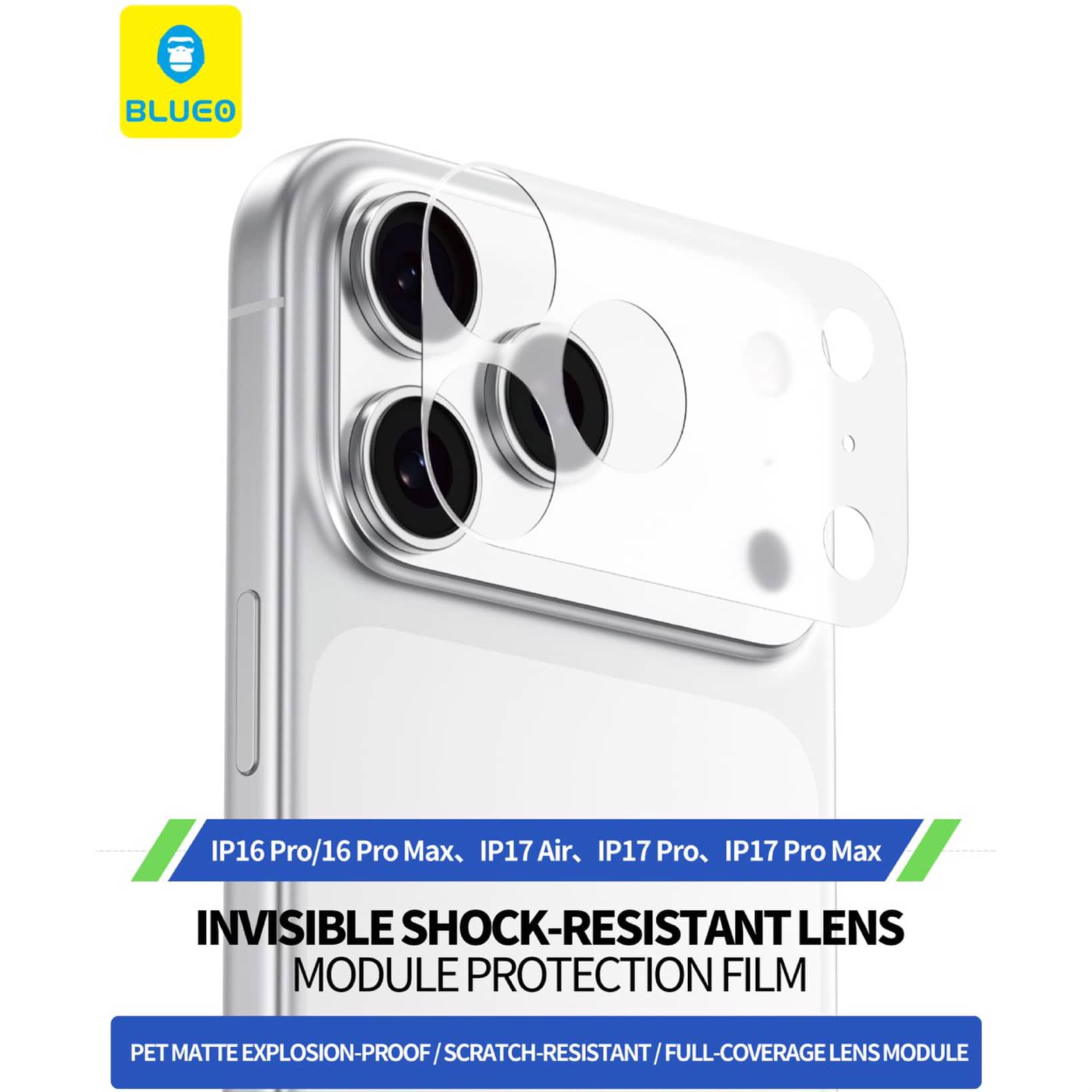 محافظ دور لنز بلو Blueo Invisible Shock-Resistant Lens Module Protection Film