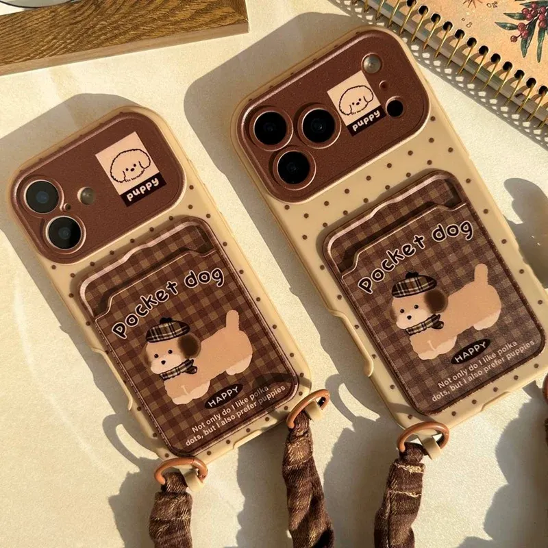 قاب گوشی جاکارتی دارpocket dogs کد c4358