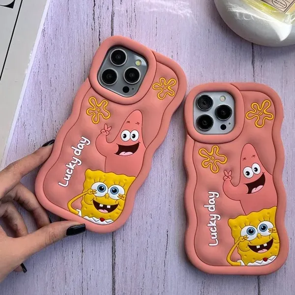 گارد گوشی صورتی bob &patrick  آیفون