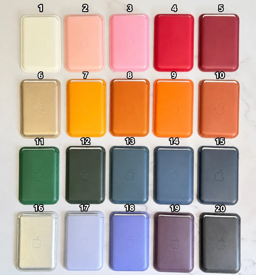 جاکارتی مگ سیف اپل Leather wallet magsafe