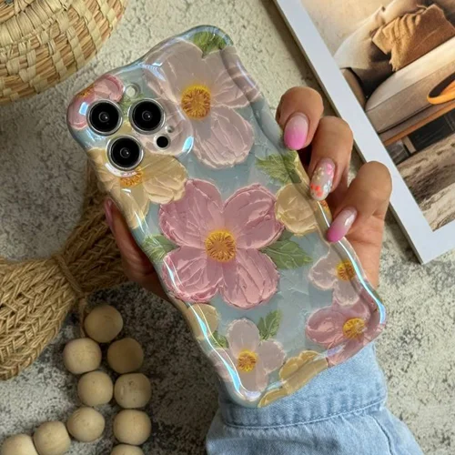 قاب موبایل ( آیفون ) گل همیشه بهار استایل 2